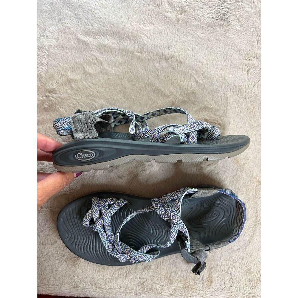 Chaco Women's Strappy Sport Hiking Sandals Blue Size 7 - Picture 4 of 8